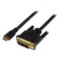 StarTech Mini HDMI – DVI-D変換ケーブル 2m ミニHDMI(19ピン) オス- DVI-D(19ピン) オス 1920×1200 (HDCDVIMM2M)画像