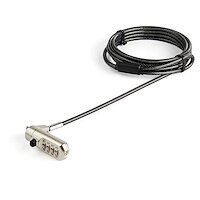 StarTech パソコン盗難防止セキュリティワイヤー 2m Nano Saverスロット対応4桁ダイヤル式ロック (LTLOCKNANO)画像