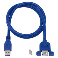 ainex パネルマウント用USB3.0ケーブル Type-A接続 USB-022 (USB-022)画像
