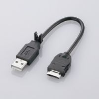 ELECOM 携帯電話用USB充電ケーブル/コンパクト FOMA/SoftBank3G対応 (MPA-BCFUSB/BK)画像
