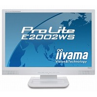 IIYAMA 20.1インチワイド液晶ディスプレイProLite E2002WS(ホワイト) (PLE2002WS-W1)画像