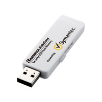 ハギワラソリューションズ USB2.0/1.1 ウィルス対策USBメモリ(シマンテック)/32GB/ホワイト/1年保証モデル (HUD-PUVS32GA1)画像