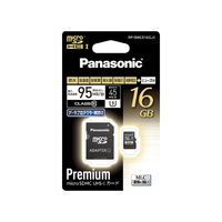 パナソニック 16GB microSDHC UHS-I カード RP-SMGB16GJK (RP-SMGB16GJK)画像