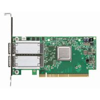 Mellanox ConnectX-4 VPI adapter card, EDR IB (100Gb/s) and 100GbE, dual-port QSFP28, PCIe3.0 x16, tall bracket, ROHS R6 (MCX456A-ECAT)画像