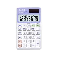 CASIO 抗菌電卓(手帳サイズ/8桁/時間計算/税計算/特大表示/早打ち対応) (SL-302CL-N)画像