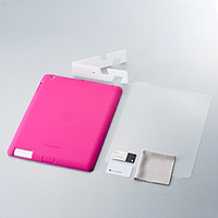 Simplism Silicone Case Set for iPad 2 Pink TR-SCSIPD2-PK (TR-SCSIPD2-PK)画像