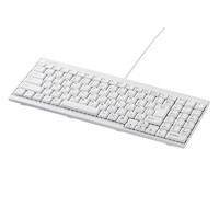BUFFALO BSKBU14WH USB接続 有線スリムキーボード ホワイト (BSKBU14WH)画像