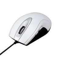 バッファローコクヨサプライ 光学式有線マウス USB接続 5ボタン ホワイト (BSMOU04LWH)画像