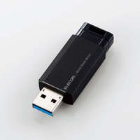 ELECOM 外付けSSD/ノック式/USB3.2(Gen2)対応/500GB/ブラック (ESD-EPK0500GBK)画像