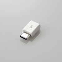 ELECOM スマホ用USB変換アダプタ/USB(microBメス)-USB(Cオス)/ホワイト (MPA-MBFCMADNWH)画像