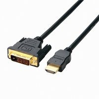 ELECOM RoHS指令準拠 HDMI-DVI-Dケーブル 1.5m CAC-HTD15BK/RS (CAC-HTD15BK/RS)画像