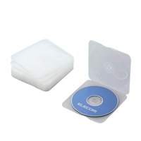 ELECOM CCD-029CR CD/DVDケース ポリプロピレン製1枚収納10パック(クリア) (CCD-029CR)画像