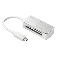 サンワサプライ USB TypeC カードリーダー(シルバー) ADR-3TCML36S (ADR-3TCML36S)画像