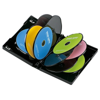 サンワサプライ DVDトールケース(10枚収納) ブラック 1枚セット (DVD-TW10-01BK)画像