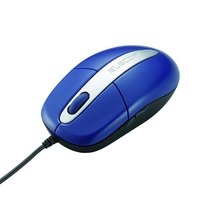 ELECOM USB 5ボタン搭載光学式マウス/スタンダードサイズ(ブルー) (M-M6URBU)画像