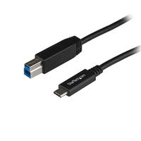 StarTech USB 3.1ケーブル 1m ブラック タイプB オス (9ピン) – Type-C/ USB-C オス (24ピン) リバーシブルデザイン USB 3.1 Gen 2 (10 Gbps)規格対応 (USB31CB1M)画像