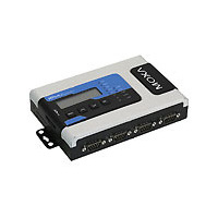 MOXA 4ポート RS-232/422/485 セキュアデバイスサーバ 12-48VDC 100VAC電源アダプタ付 (NPORT 6450)画像