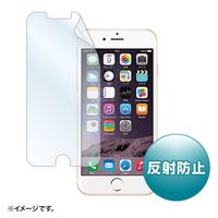 サンワサプライ iPhone 6用液晶保護反射防止フィルム (PDA-FIP53)画像