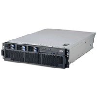 IBM [N-1商品]IBM System x3850 8863, Rack, 4-way, 1 x Xeon MP 3.16 GHz, RAM 2 GB, SAS, hot-swap, HD 0GB, CD-RW/DVD, Gigabit EN, 3 U (8863-1SU)画像