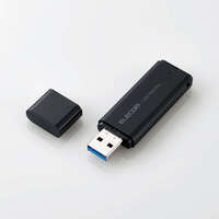 ELECOM 外付SSD/ポータブル/小型/キャップ式/1TB/ブラック (ESD-EMC1000GBK)画像