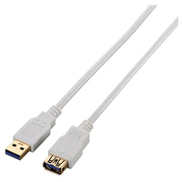ELECOM USB3.0延長ケーブル(A-A)/1.0m/ホワイト (USB3-E10WH)画像
