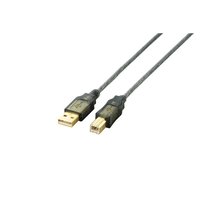 ELECOM USB2-05GT USB2.0ケーブル クールブラック(ABタイプ) (USB2-05GT)画像