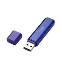ELECOM パスワード自動認証機能付USBフラッシュメモリ 16GB(ブルー) (MF-NU216GBU)画像