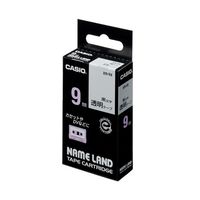 CASIO ネームランドテープ 9ミリ 透明に黒文字 XR-9X (XR-9X)画像