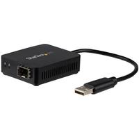 StarTech USB 2.0 – 光ファイバー変換アダプタ オープンSFP 100Mbps Windows/ Mac/ Linux対応 USBネットワークアダプタ (US100A20SFP)画像