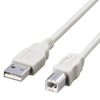 ELECOM USB2-S3　USB2.0スイングケーブル(ベージュ) 3m (USB2-S3)画像