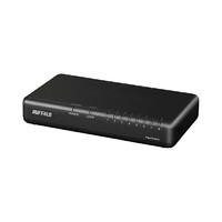 BUFFALO LSW7-GT-8EP/BK Giga8ポートスイッチ 電源外付プラ筐体 マグネット付 (LSW7-GT-8EP/BK)画像