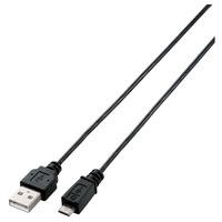 ELECOM 極細Micro-USB(A-MicroB)ケーブル/2.0m/ブラック (MPA-AMBXLP20BK)画像