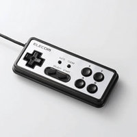 ELECOM JC-U2208TBK レトロ風USBゲームパッド(ブラック) (JC-U2208TBK)画像