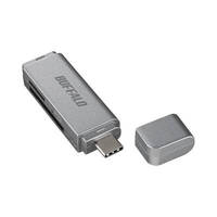 BUFFALO BSCR120U3CSV USB3.0 Type-C接続 カードリーダー SD用 シルバー (BSCR120U3CSV)画像