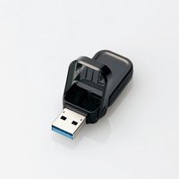 ELECOM USBメモリー/USB3.1(Gen1)対応/フリップキャップ式/64GB/ブラック (MF-FCU3064GBK)画像
