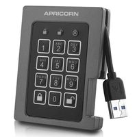 Apricorn Aegis Padlock SSD – USB 3.0, A25-3PL256-120F (ASSD-3PL256-120F)画像