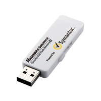 ハギワラソリューションズ USB2.0/1.1 セキュリティ機能付USBメモリ(シマンテック)/8GB/ホワイト/1年保証モデル (HUD-PUVS08GM1)画像