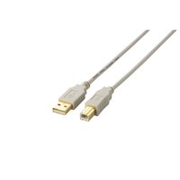 ELECOM USB2-05 USB2.0ケーブル ベージュ(ABタイプ) (USB2-05)画像
