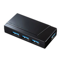 サンワサプライ USB3.1 Gen1 4ポートハブ (USB-3H418BK)画像