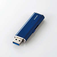 ELECOM 外付けSSD/ポータブル/USB3.2(Gen1)対応/超小型/128GB/ブルー (ESD-EMN0128GBUR)画像