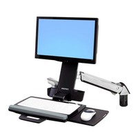 Ergotron SV SIT STAND COMBO ARM NO WORKSURFACE POLISHED (45-266-026)画像