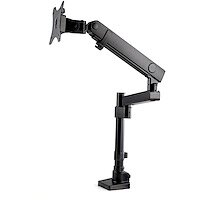 StarTech ポールマウント型液晶モニターアーム クランプ式/グロメット式 VESA規格34インチディスプレイ対応 2ポートUSBハブ搭載 ケーブル収納可能 (ARMPIVOT2USB3)画像