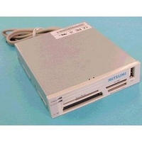 MITSUMI FA902B 3.5インチベイ内蔵　6in1カードリーダーライター　USB2.0　アイボリー (FA902B)画像