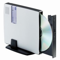 I.O DATA DVRP-iUR2P USB 2.0対応 DVD+R/+RW 2.4倍速 ポータブルDVDドライブ (DVRP-iUR2P)画像