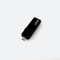 ELECOM USBメモリー/USB3.1(Gen1)対応/type-C&USB端子/PC用/32GB/ブラック (MF-CCU3132GBK)画像