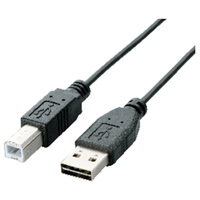 USB2.0ケーブル/リバーシブルコネクタ/A-Bタイプ/ノーマル/2m/ブラック画像
