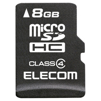 ELECOM microSDHCカード/Class4/8GB/法人専用/簡易パッケージ (MF-MSD008GC4/H)画像