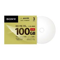 SONY ビデオ用BD-RE 100GB 2倍速 ホワイトワイドプリンタブル 3枚パック (3BNE3VCPS2)画像