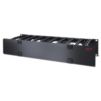 APC Horizontal Cable Manager; 2U x 6 Deep; Single-Sided with Cover (AR8606)画像