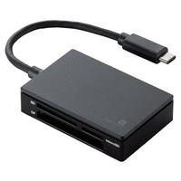 ELECOM メモリリーダライタ/USB Type-Cコネクタ/USB3.1 Gen1/SD+MS+CF+XD/Mac用/ブラック (MR3C-AP010BK)画像